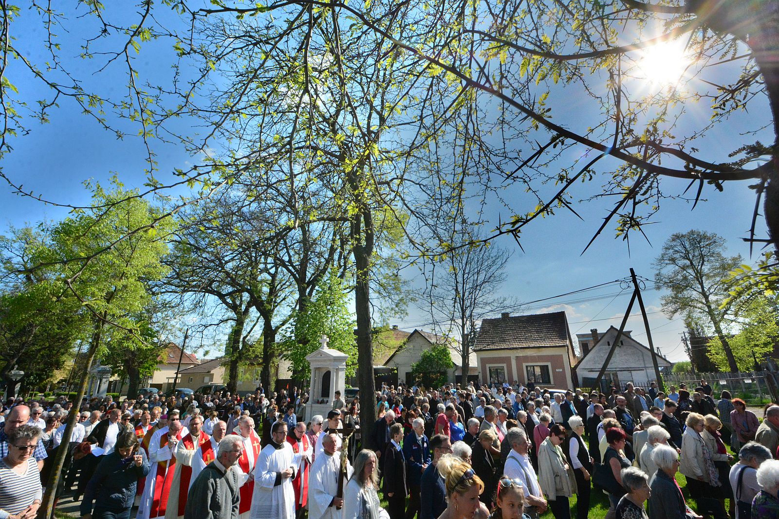 Közös keresztút-járással emlékeztek Fehérváron Jézus kereszthalálára
